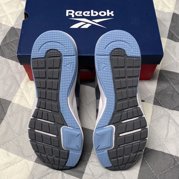 Grey & Blue Reebok Running Shoe, 8.5 - Picture 10 of 12